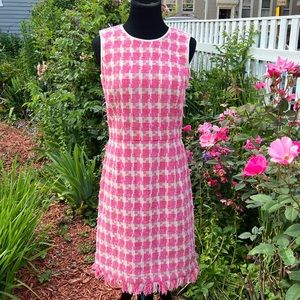 Brooks Brothers Vintage Sleeveless Pink Lined Dress - size 4 - Barbiecore
